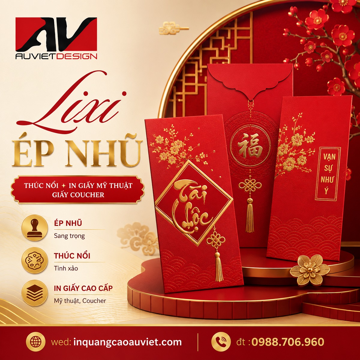 Dịch vụ in bao lì xì